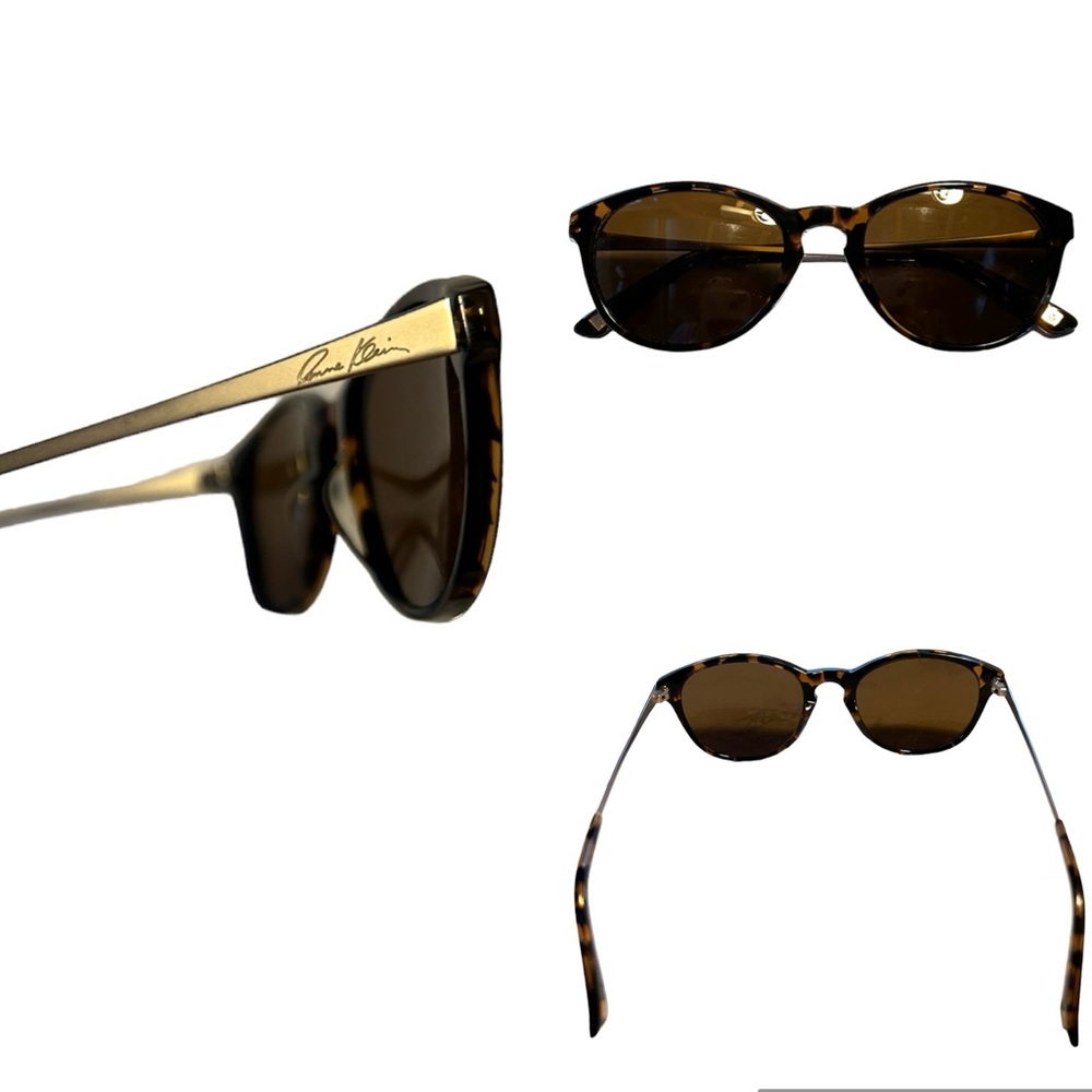 Anne Klein round/cat eye tortoise shell sunglasses